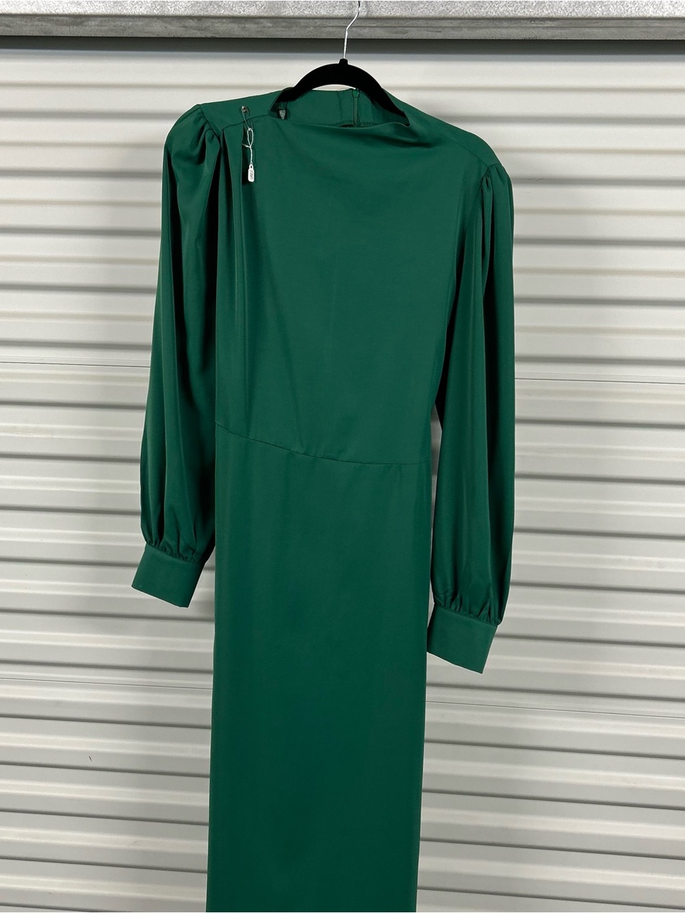 STYLEWE Emerald Green Long Sleeve Midi Dress